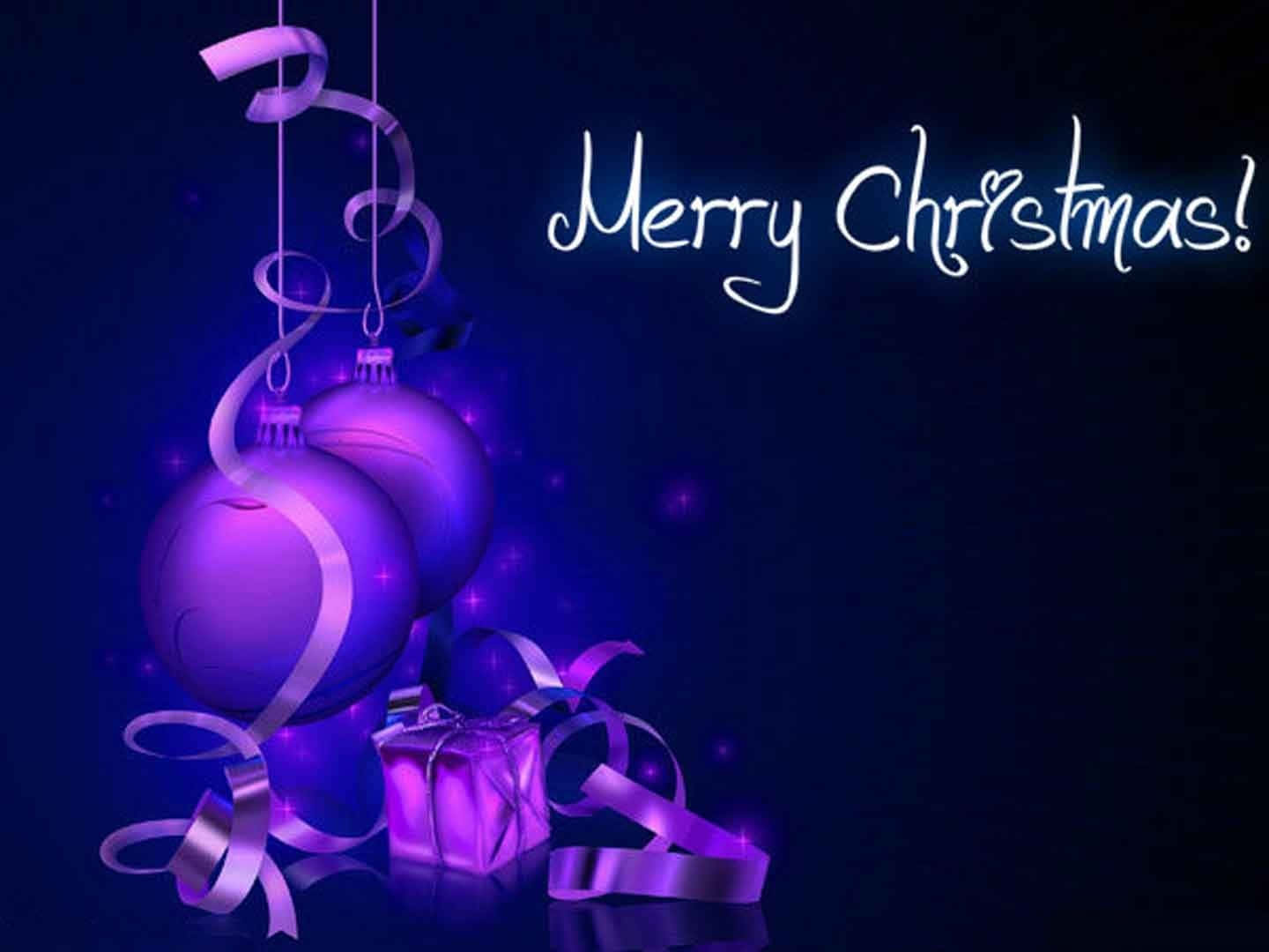 Purple Christmas Wallpaper