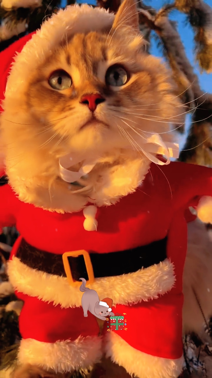 Christmas Cat Wallpaper