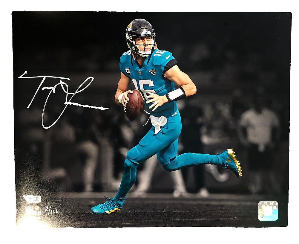 Trevor Lawrence Signed Jacksonville Jaguars Spotlight 11x14 Photo L.E.- Fanatics
