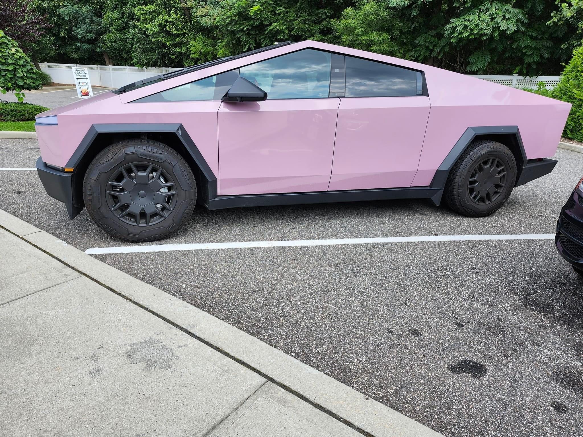 Hideous Pink Cybertruck