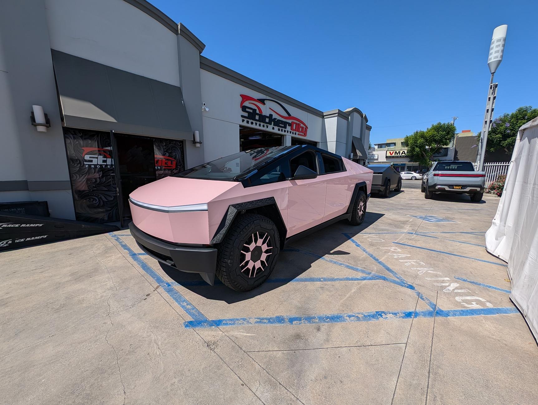 Pink on a Cybertruck???. Tesla Cybertruck Forum Owners Club