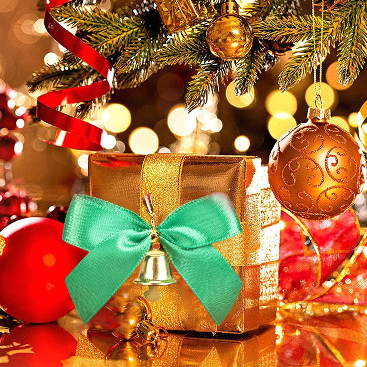 Holiday Ribbon Bows 150 Pcs Christmas Mini Ribbon Bows. Red & White Candy Cane Pattern Small Bows For DIY Crafts & Gift Wrapping Mini Christmas Bows For Crafts