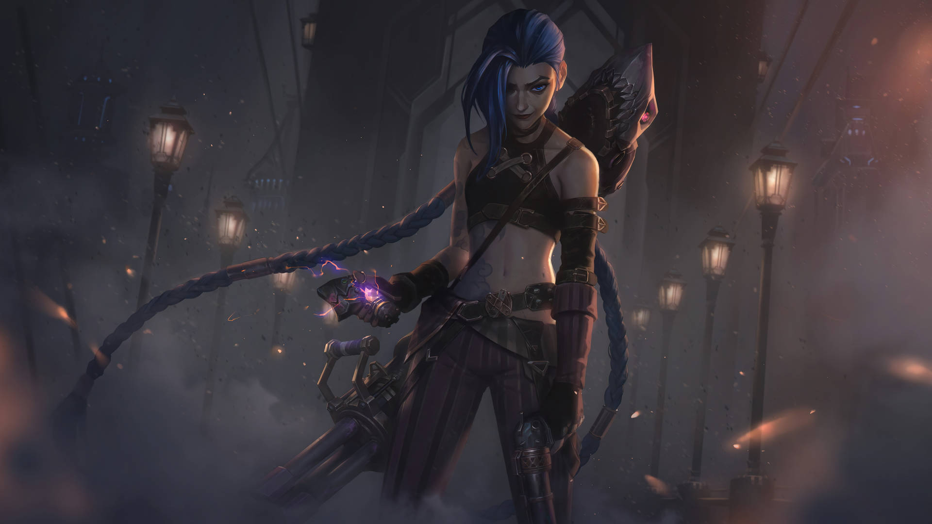 Download DeskK LOL Arcane Jinx Wallpaper