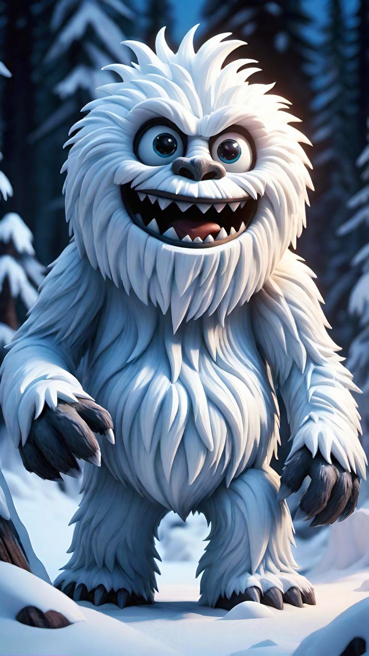 The Abominable Snowman Universal Monster Digital Art Wallpaper