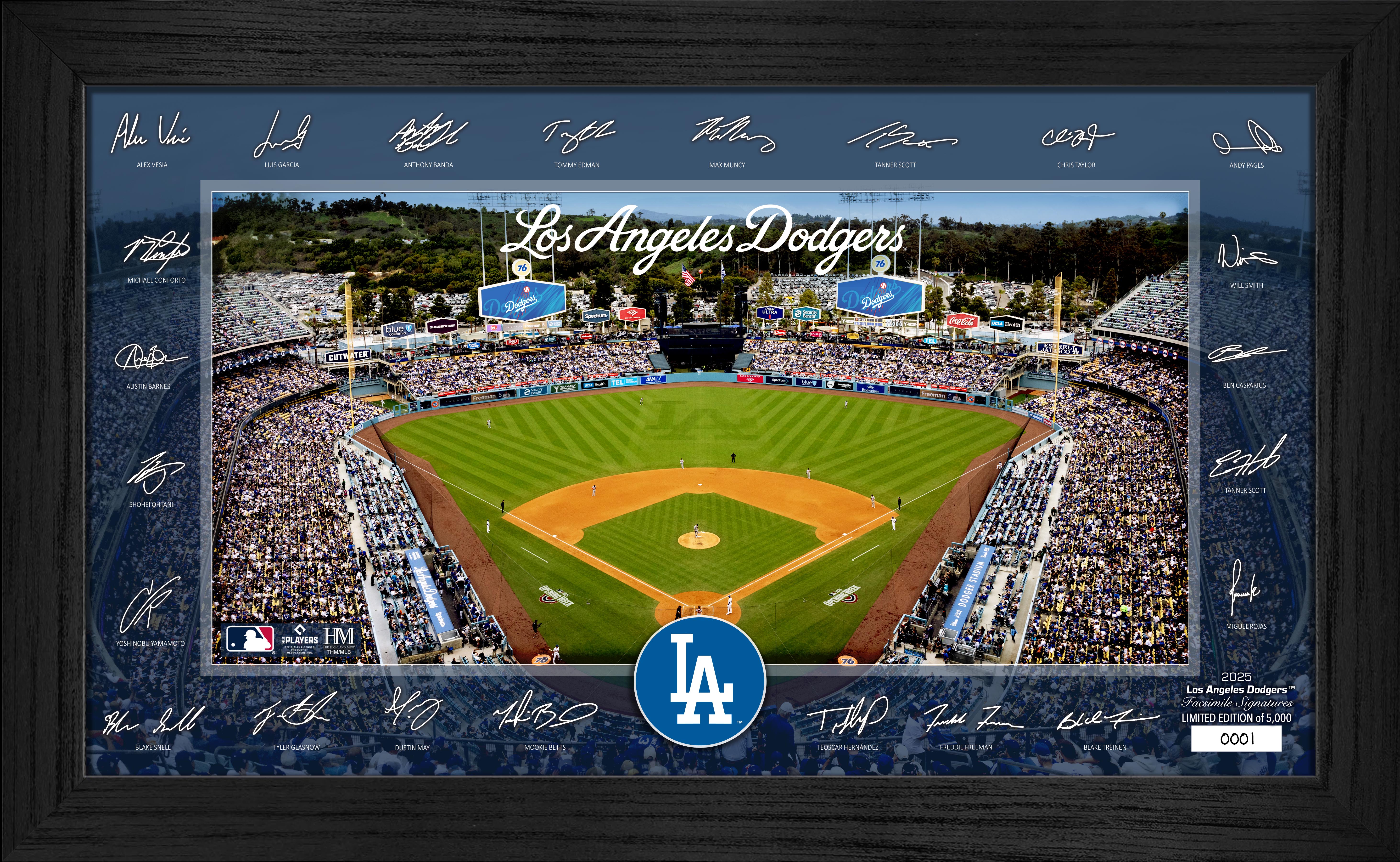 Los Angeles Dodgers 2025 Signature Field Frame