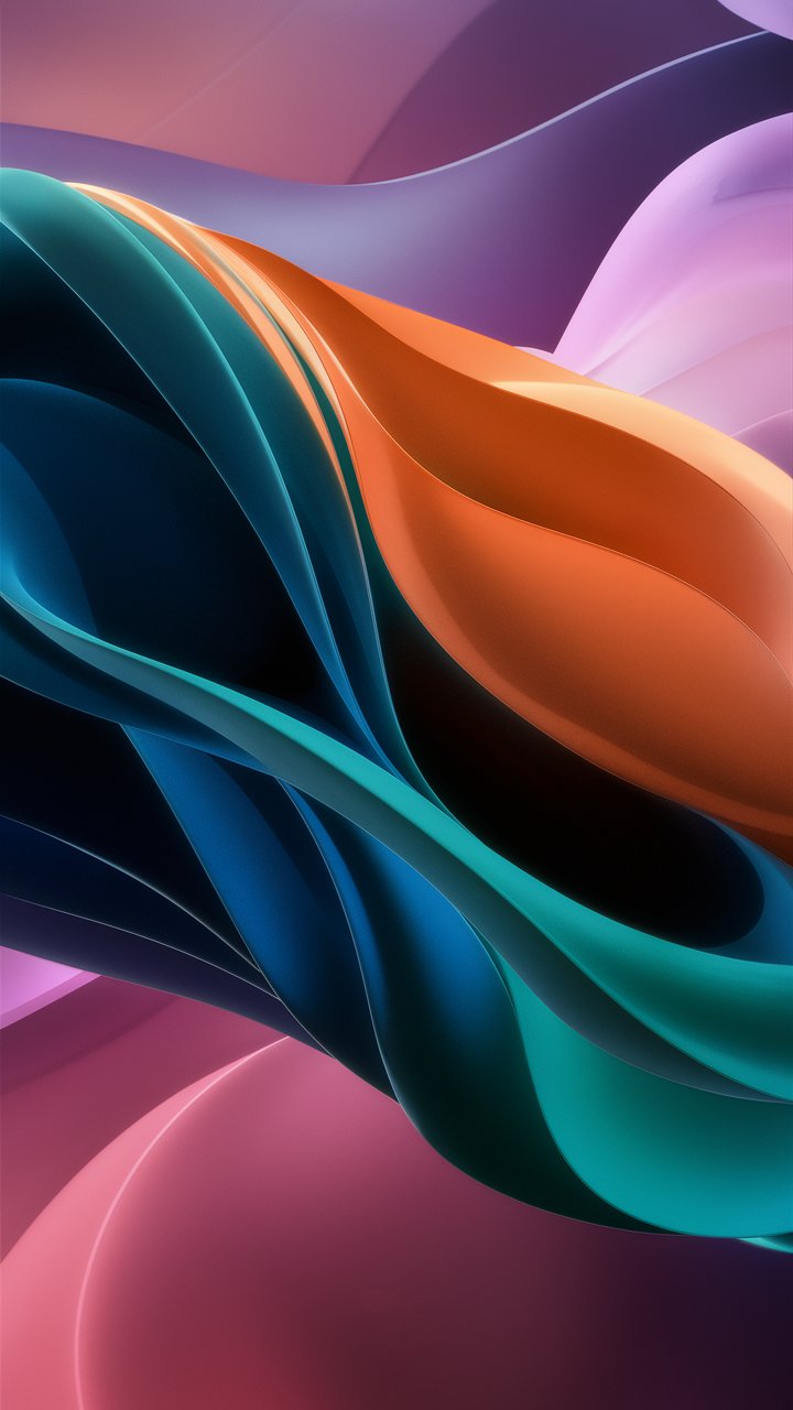 Aesthetic Mobile Wallpaper for iPhone with Abstract and Gradient Elements Nimo AI