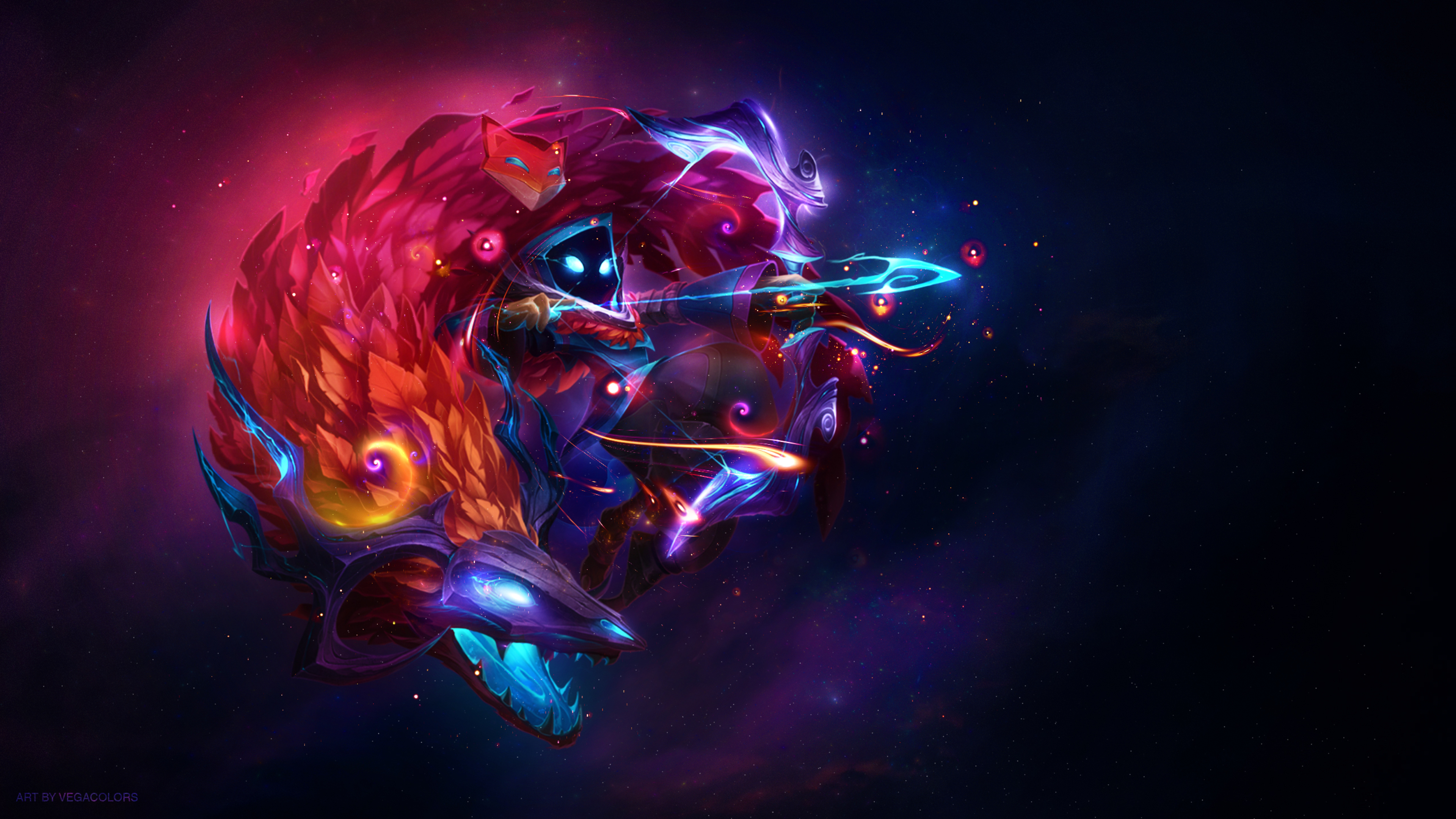 Kindred League Of Legends Wallpaper 4k for Desktop
