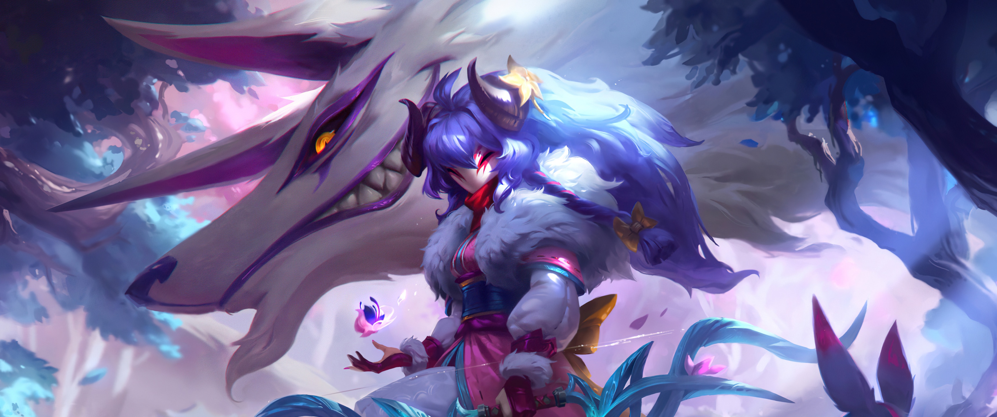 Spirit Blossom Kindred Wallpaper 4K, League of Legends