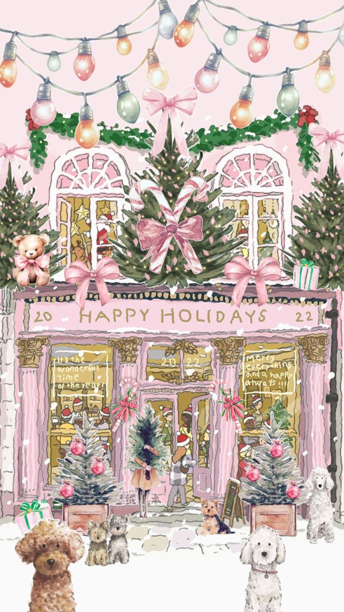 Pink cozy Christmas shopping. Wallpaper iphone christmas, Christmas wallpaper ipad, Xmas wallpaper
