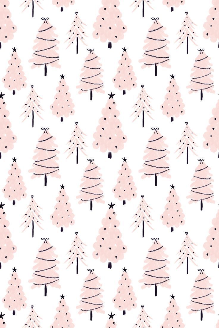 Pink Christmas Wallpaper for iPhone and iPad