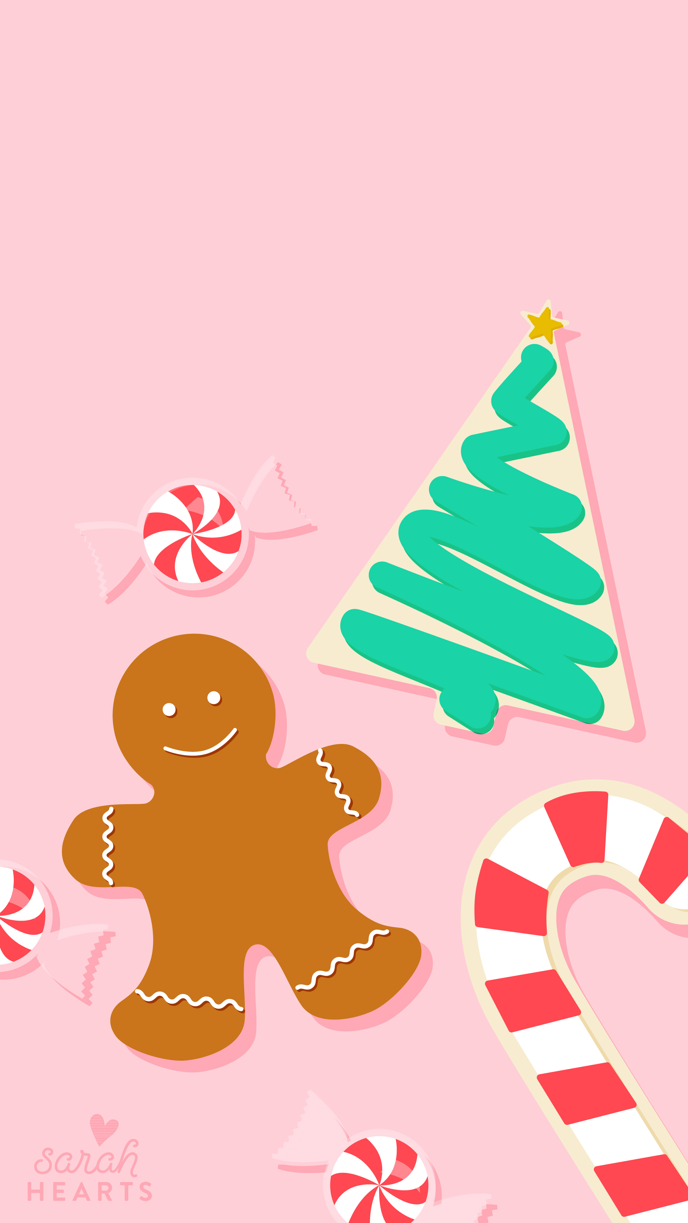 December 2016 Christmas Cookie Calendar Wallpaper