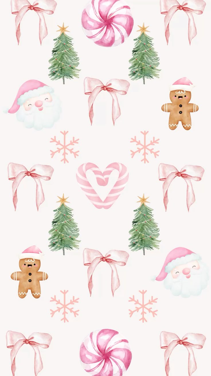 Pink Christmas Wallpaper