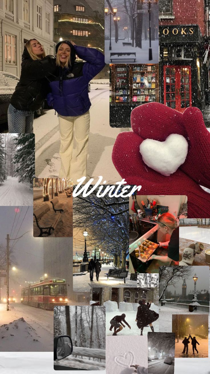 winter ❄️ #moodboard #aesthetic #vintage #collage #music #love #snow #winter