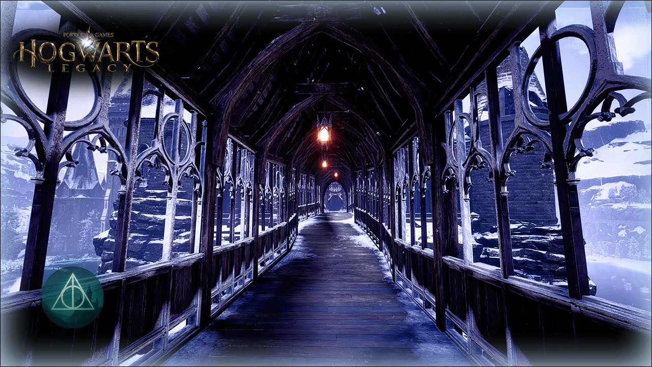 Hogwarts Legacy Snowfall Walk to Castle