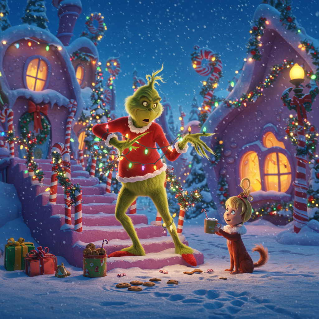 The Grinch Christmas Cards Robot Cards