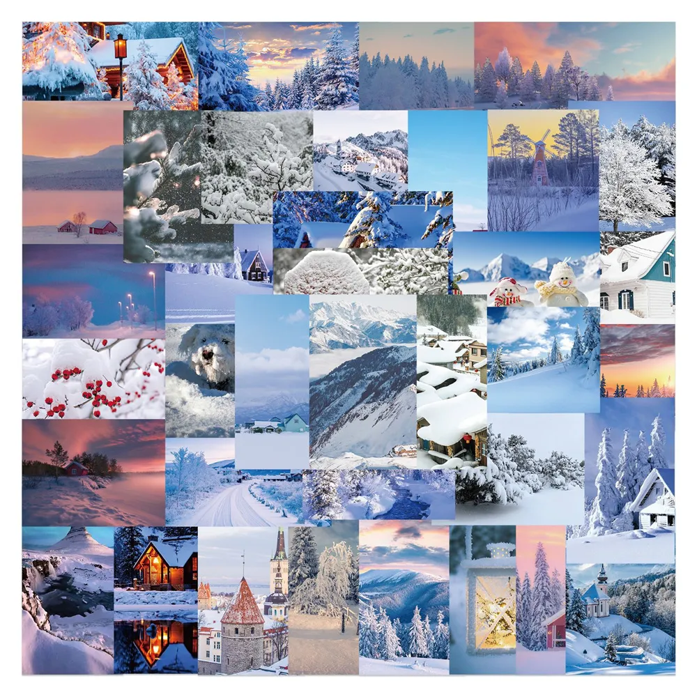 Winter Snowflakes Stickers For Scrapbooking 50 Vintage Stickers For Notebooks, Aesthetic Craft & Stationery Supplies From Homepro11, $10.56