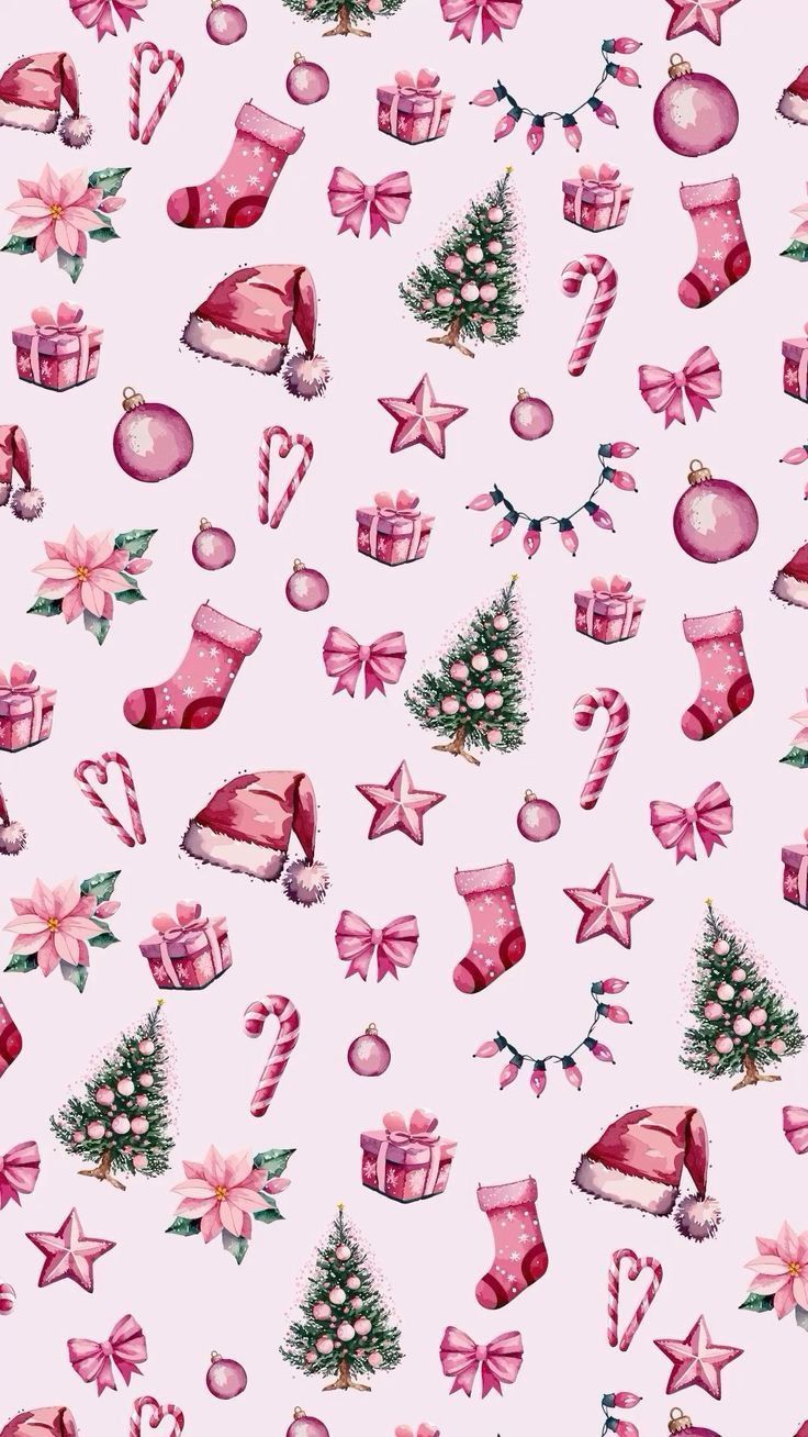 Pink Christmas Wallpaper For The Girly Girls