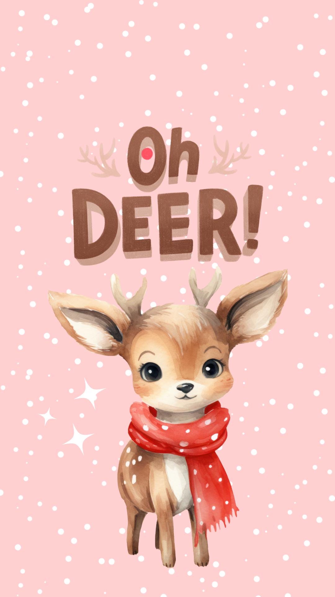 Christmas iPhone Wallpaper Cute Pink Holiday Screen Wallpaper Christmas Phone Background Winter Smartphone Wallpaper Set Christmas Phone