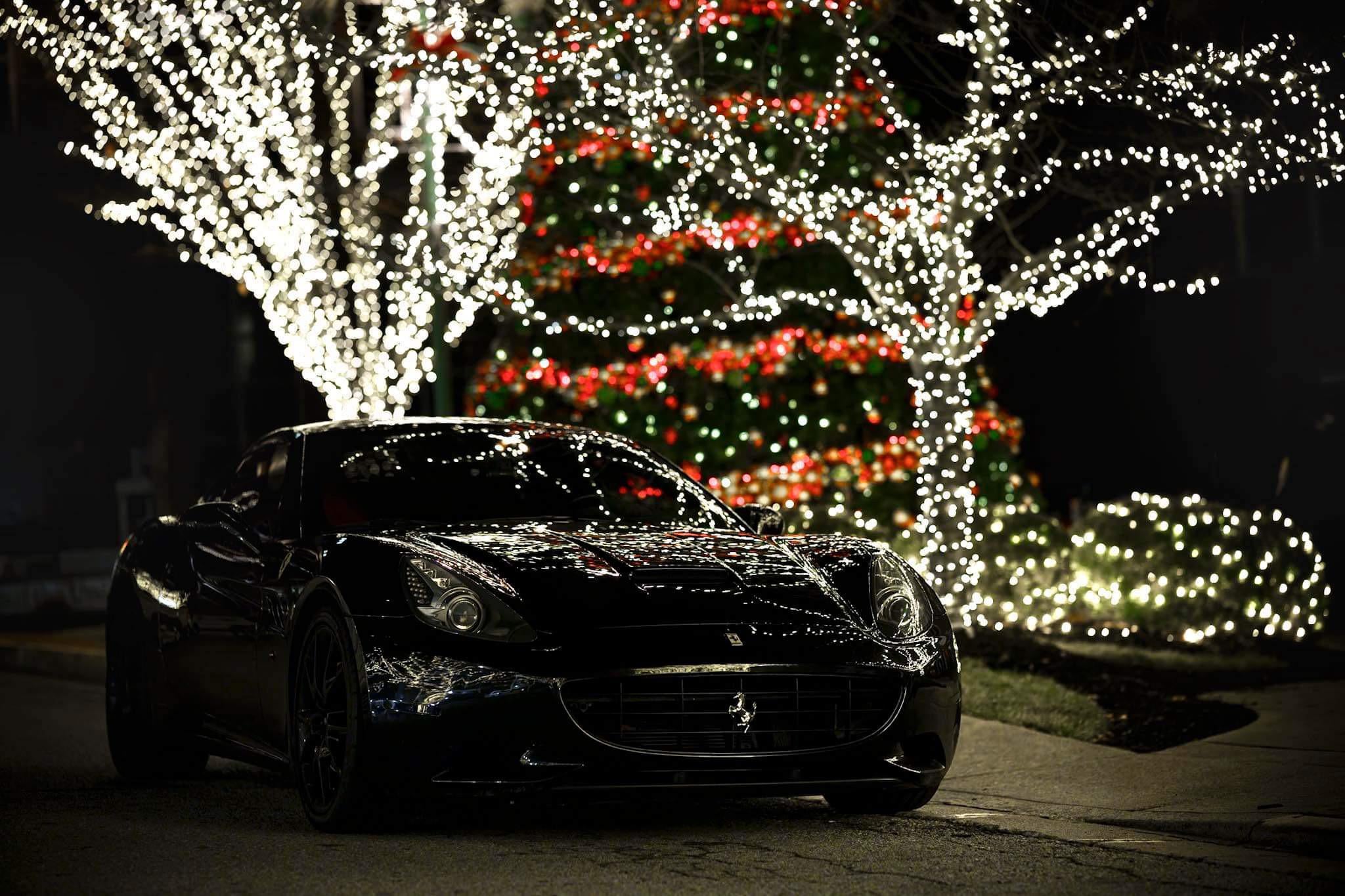 Christmas Picture With My Ferrari