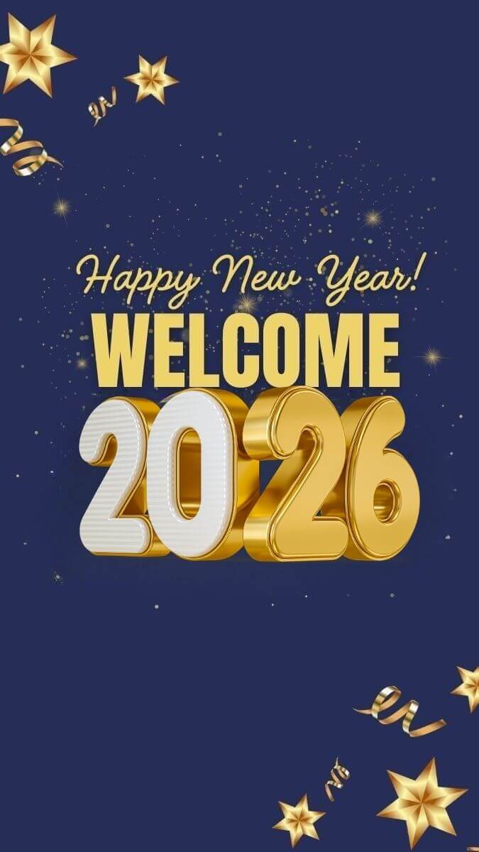 Happy New Year 2026 WhatsApp Statuses (With Image)