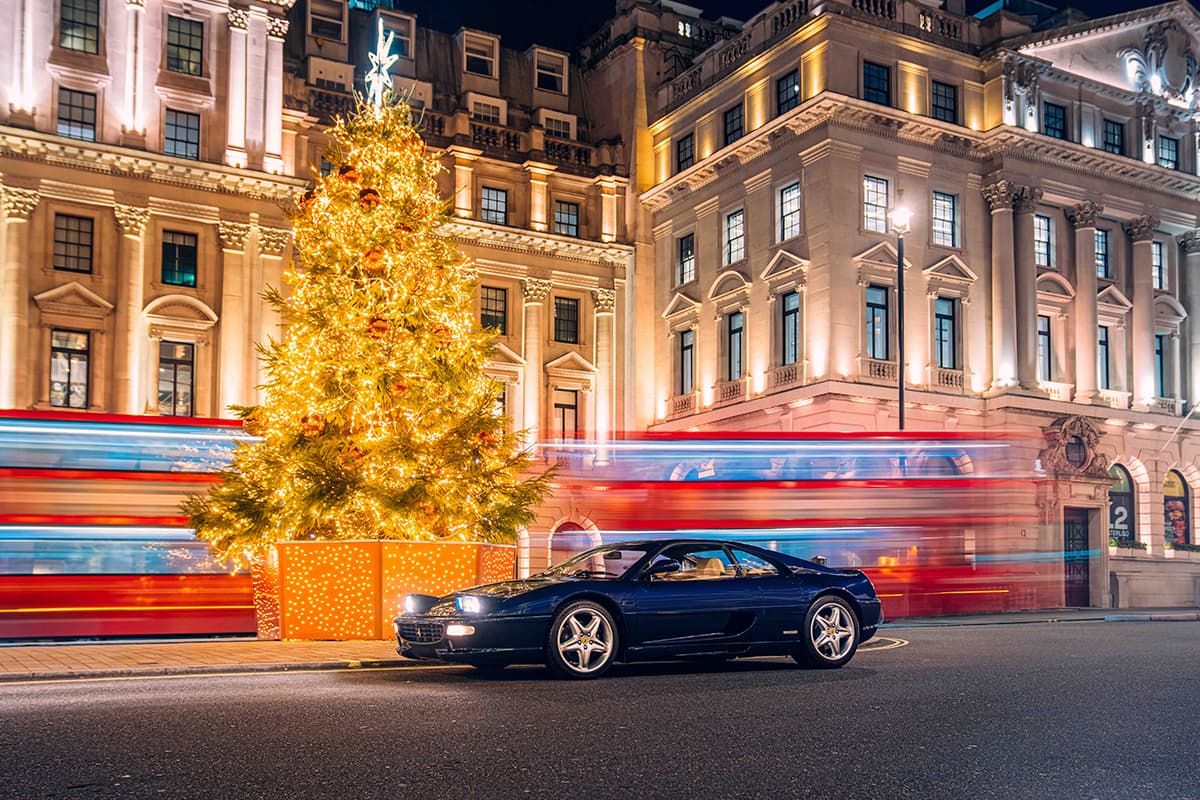 FERRARI F355 CHRISTMAS NIGHT PHOTO SHOOT. Bell Sport and Classic