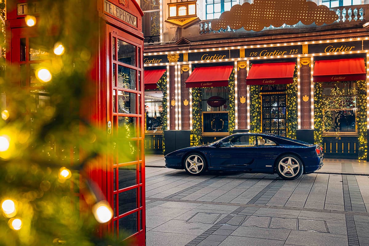FERRARI F355 CHRISTMAS NIGHT PHOTO SHOOT. Bell Sport and Classic