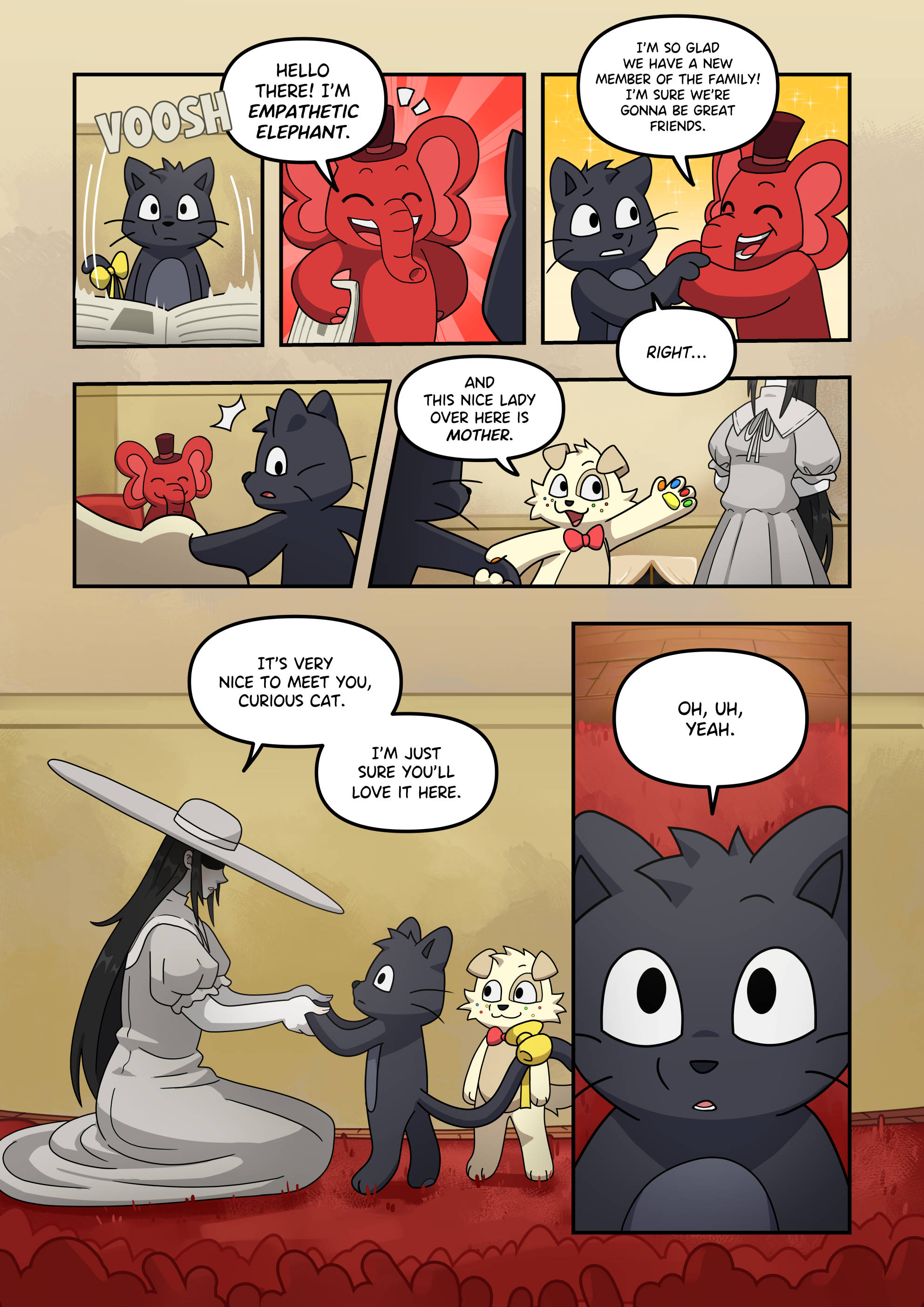 I Made the Background for this Mascot Horror Comic