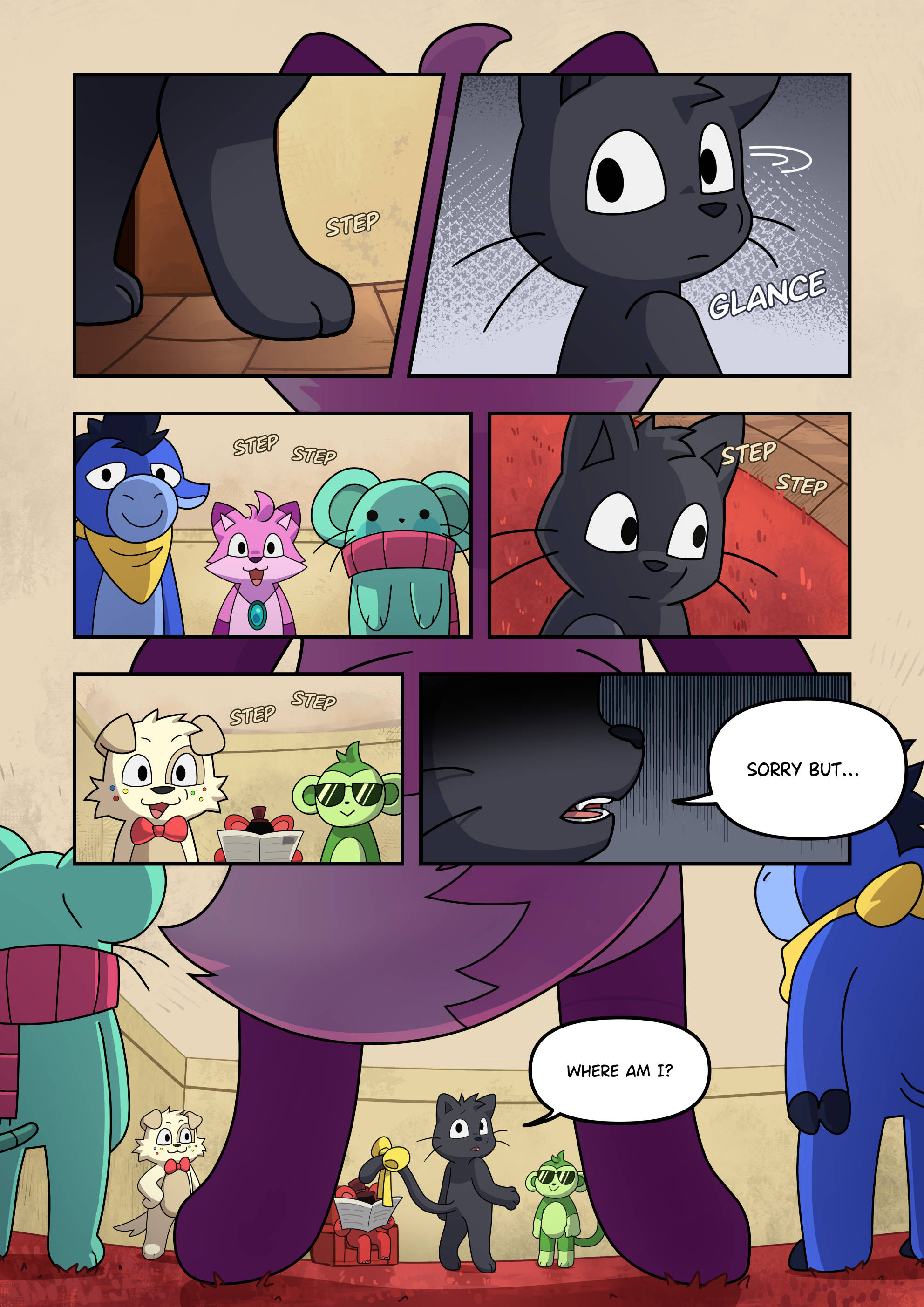 I Made the Background for this Mascot Horror Comic
