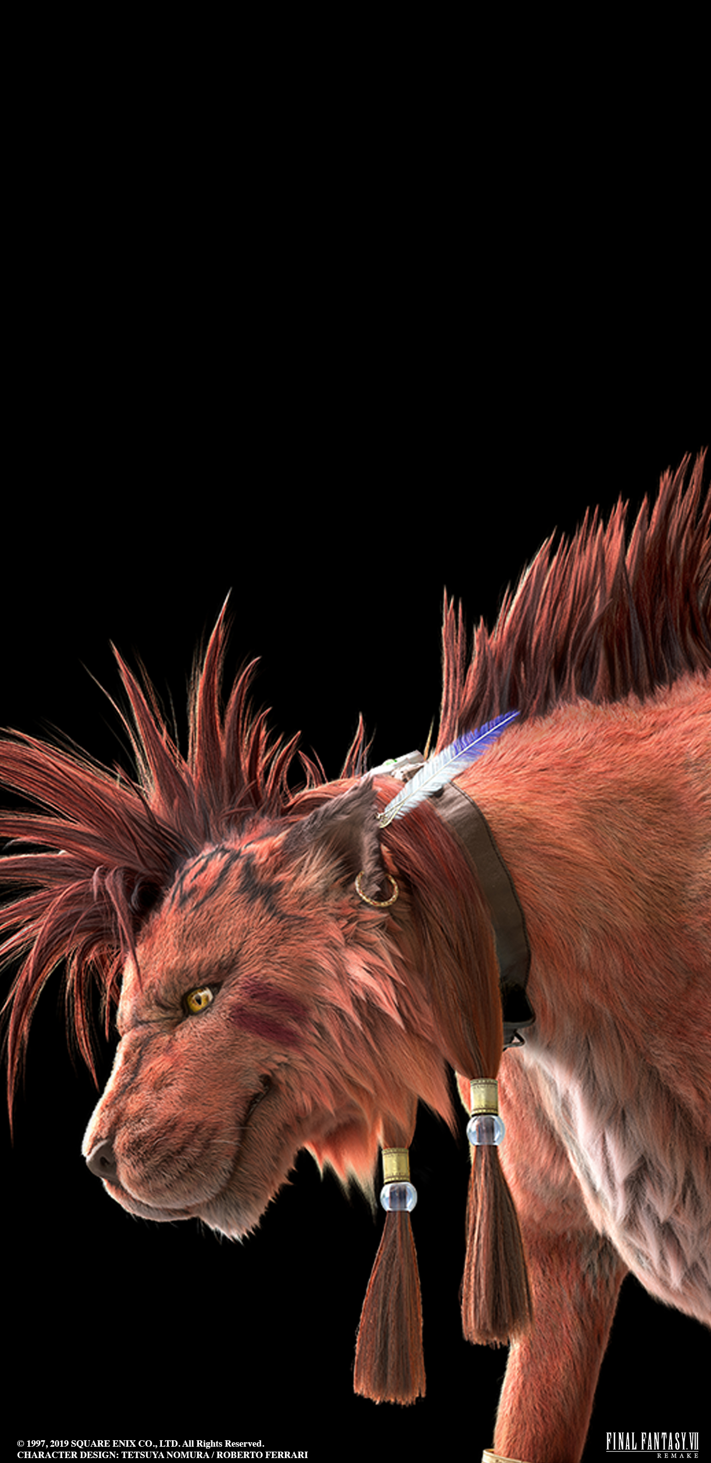 Final Fantasy VII Remake Red XIII Wallpaper with Monocle