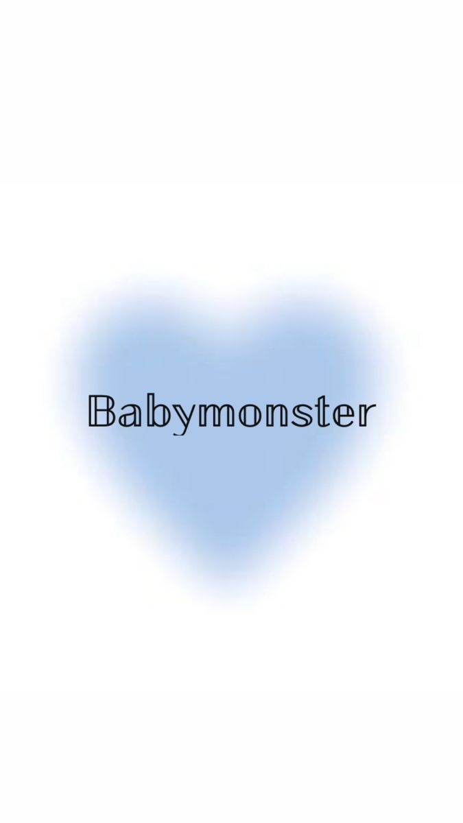 Babymouster Logo on Blue Heart Background