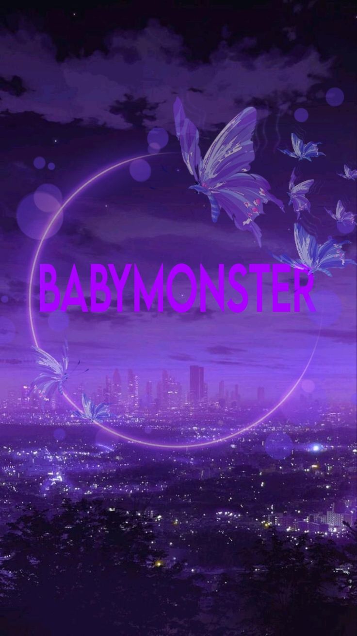 BABYMONSTER Purple aesthetic Wallpaper