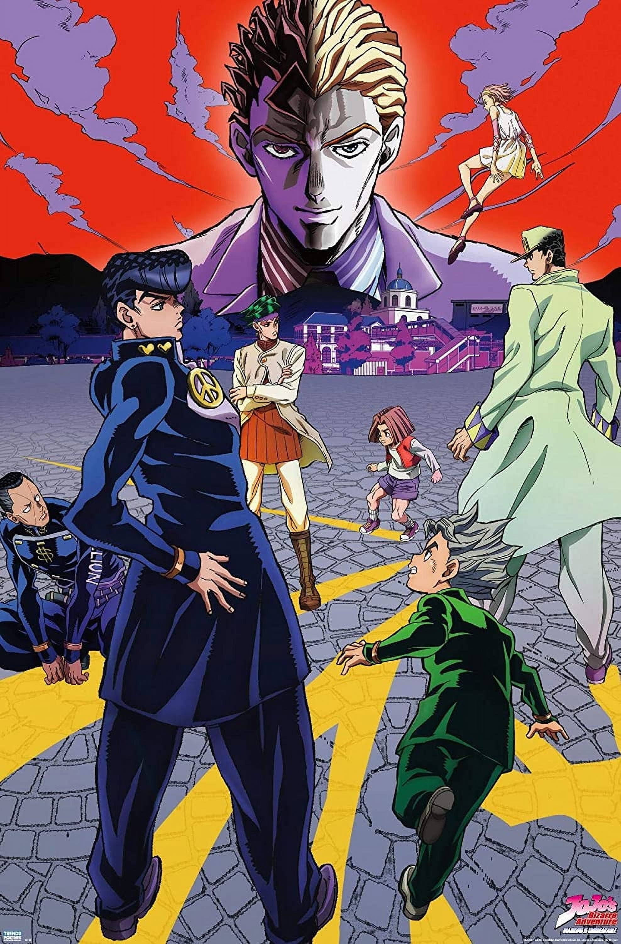 JoJo's Bizarre Adventure 3 Key Art Wall Poster, 22.375 x 34, Unframed Version