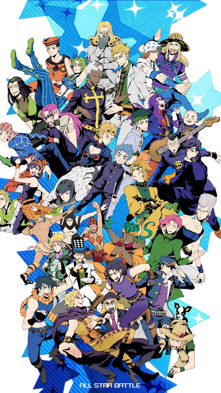 Wallpaper jojo, anime, characters, poster, art, Anime 4K by YARE YARE DAZE. Download wallpaper jojo, anime, characters, poster, art for free