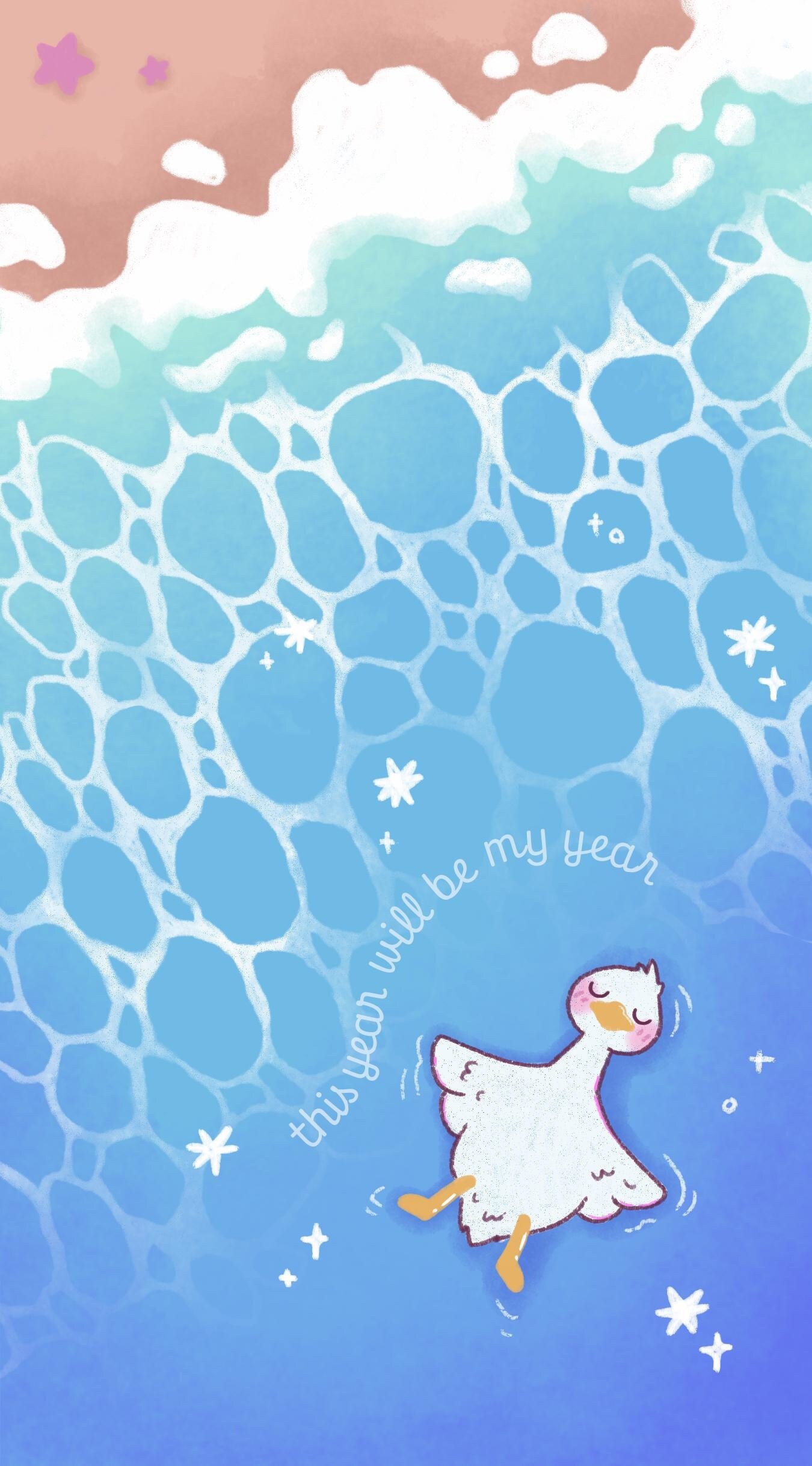 Cute Silly Goose Phone Wallpaper