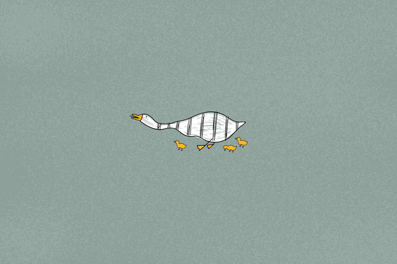 Funny Geese on Yellow Image Creative Store