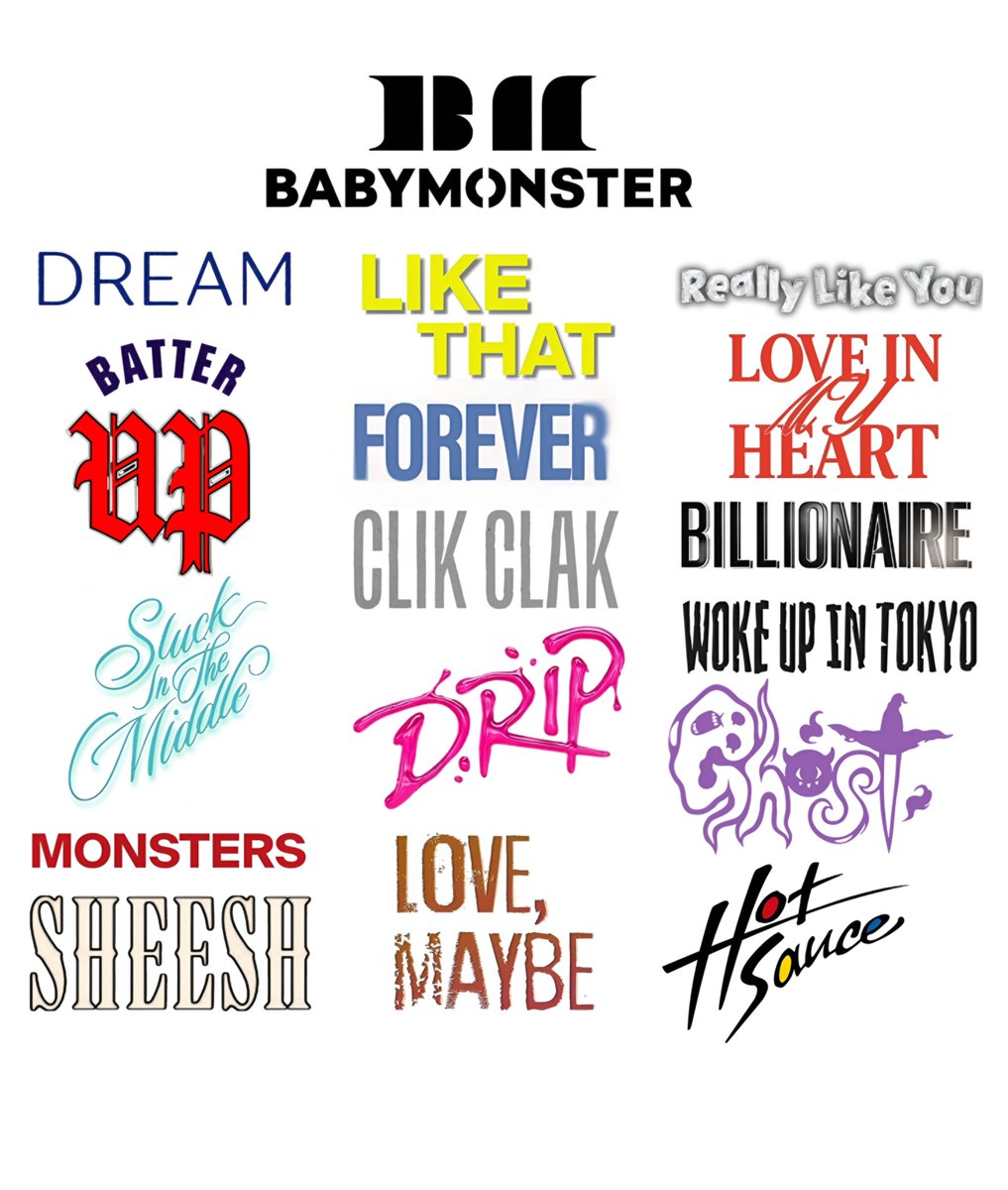 BABYMONSTER Songs and Their Logos