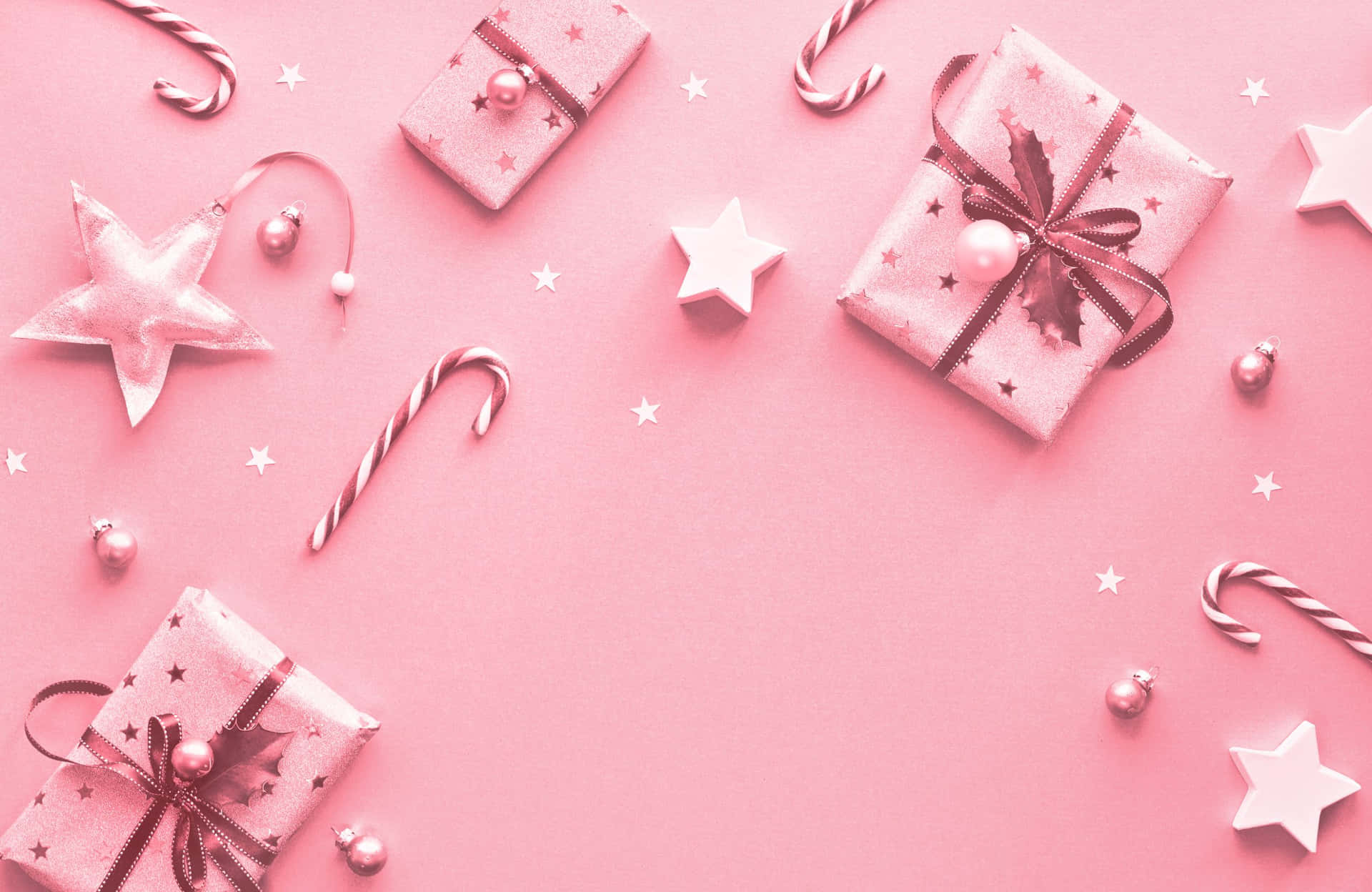 Pink Christmas Background
