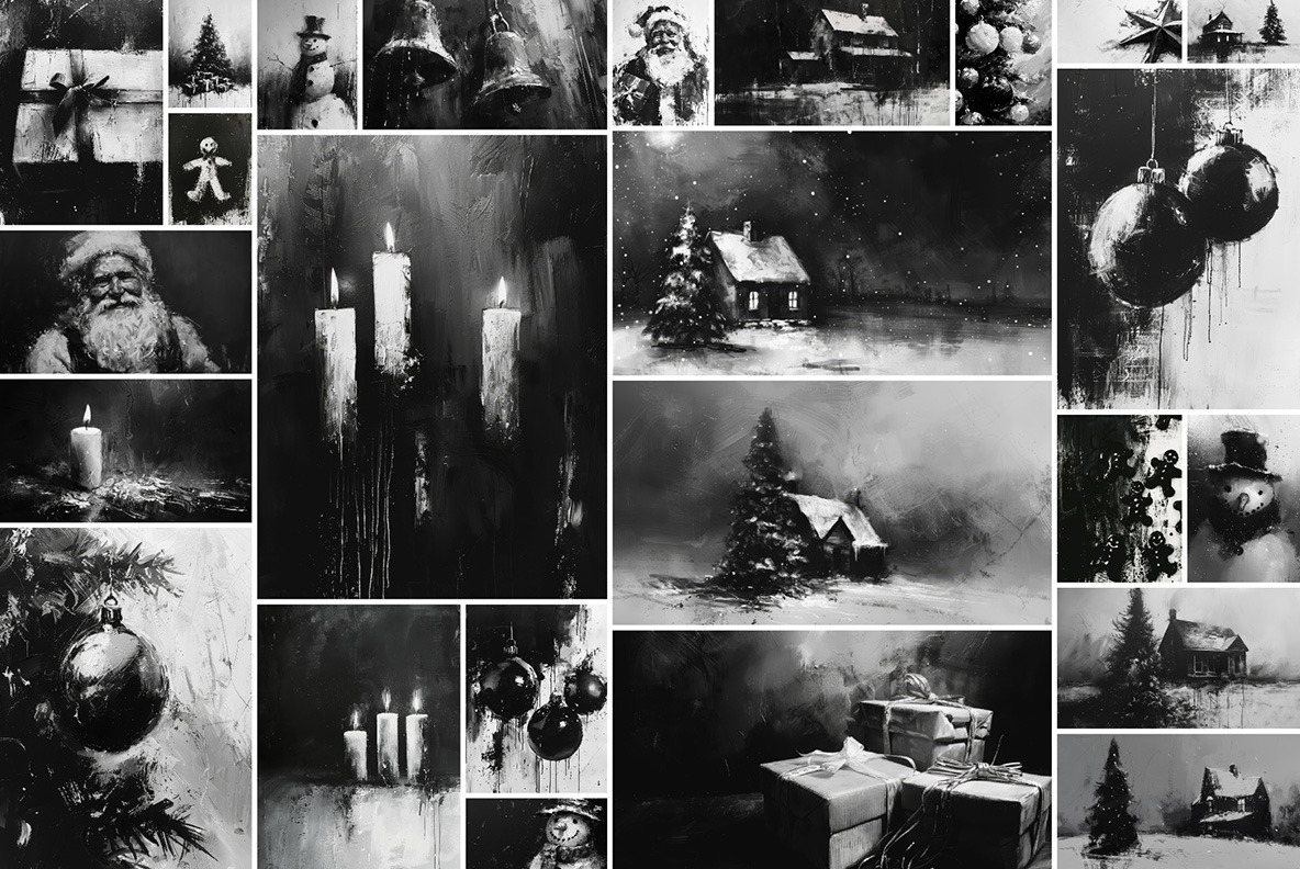 Dark Christmas - on Yellow Image Creative Store