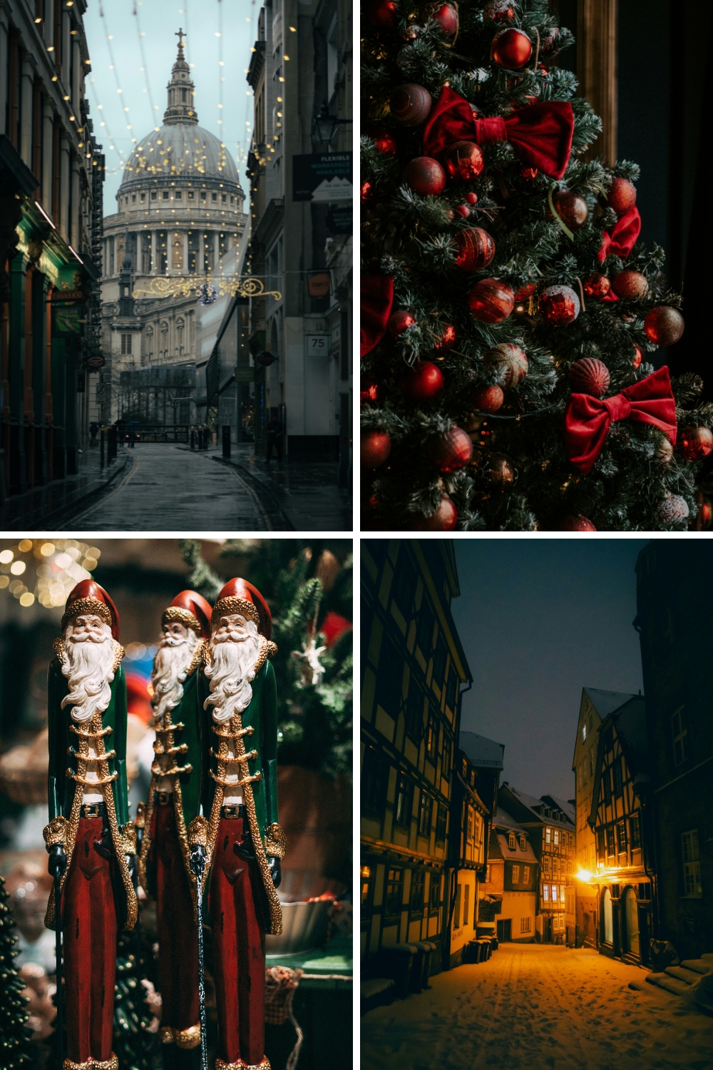 Dark Christmas Aesthetic Wallpaper Background For iPhone of the Snow