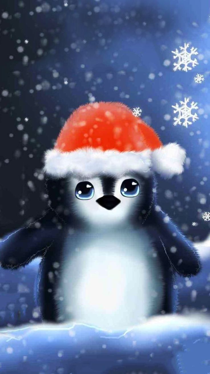 Holiday decor & Crafts. Penguin wallpaper, Wallpaper iphone christmas, Christmas