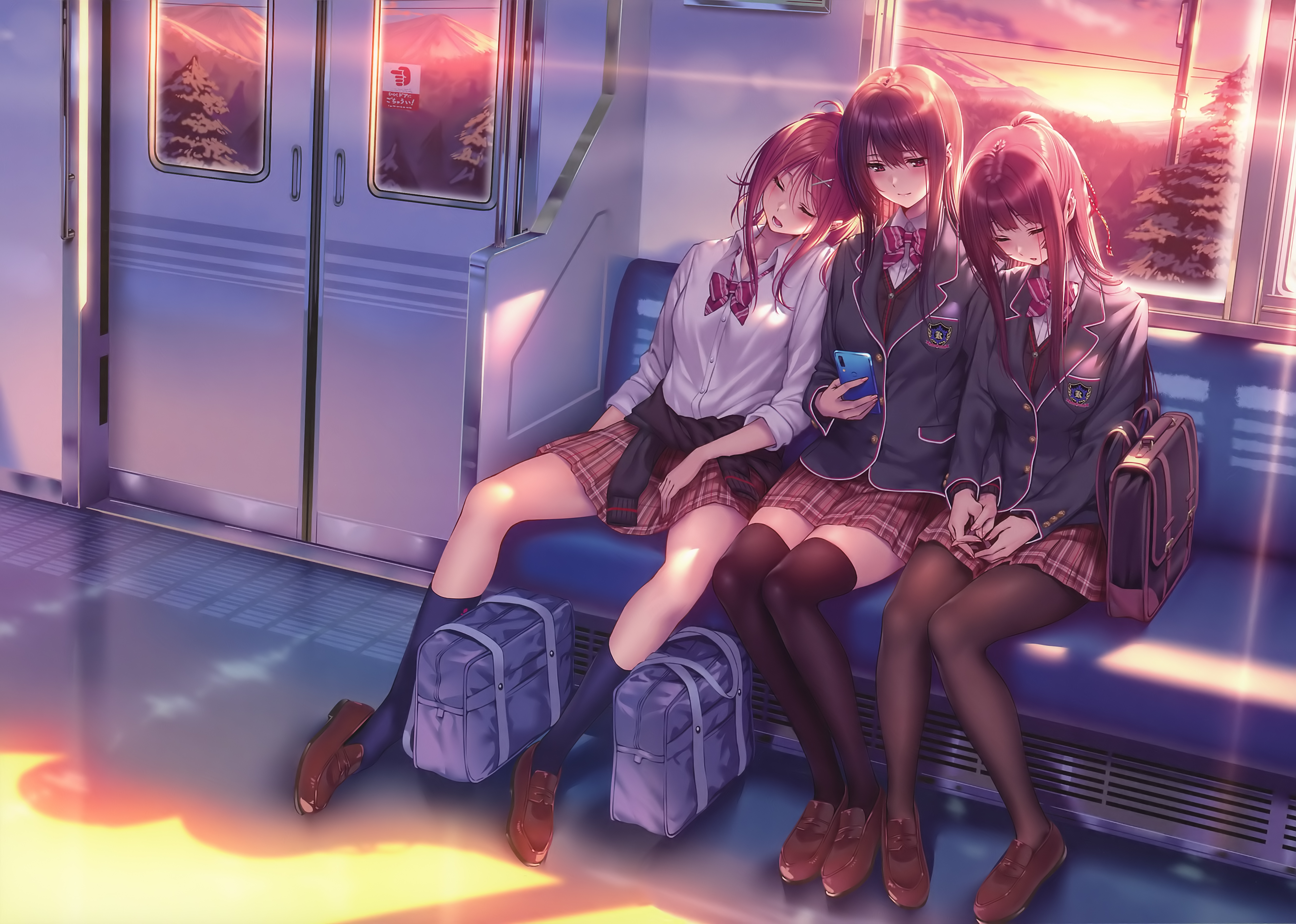 Anime Girls Tired After School 5k Wallpaper, HD Anime Wallpaper, 4k Wallpaper, Image, Background, Photos and Picture