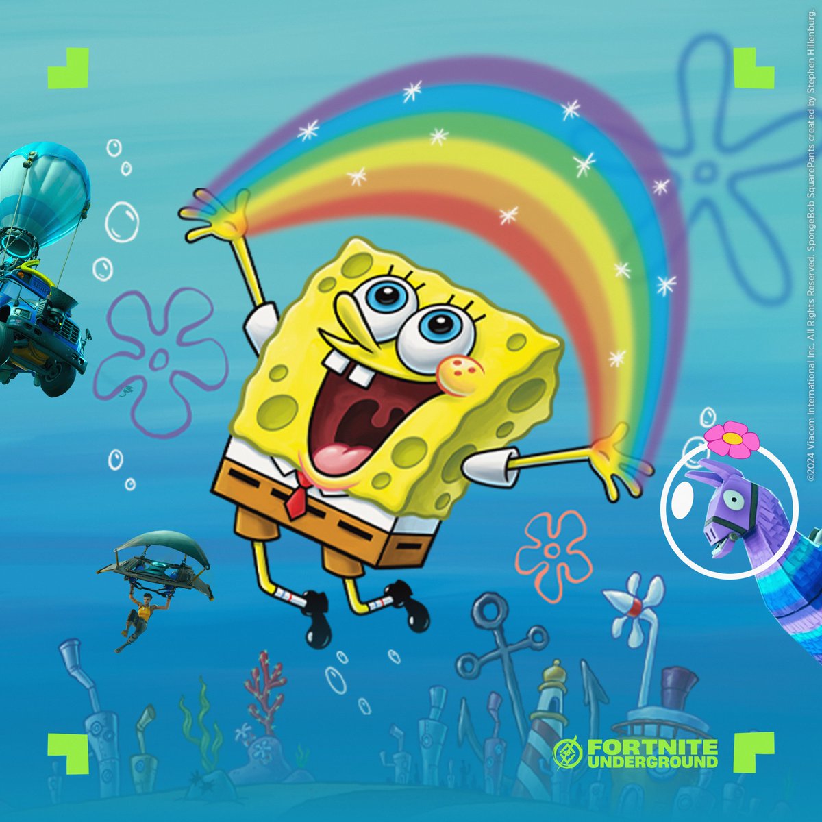 Are you ready, kids? #Fortnite's next patch is likely to include a SpongeBob collaboration