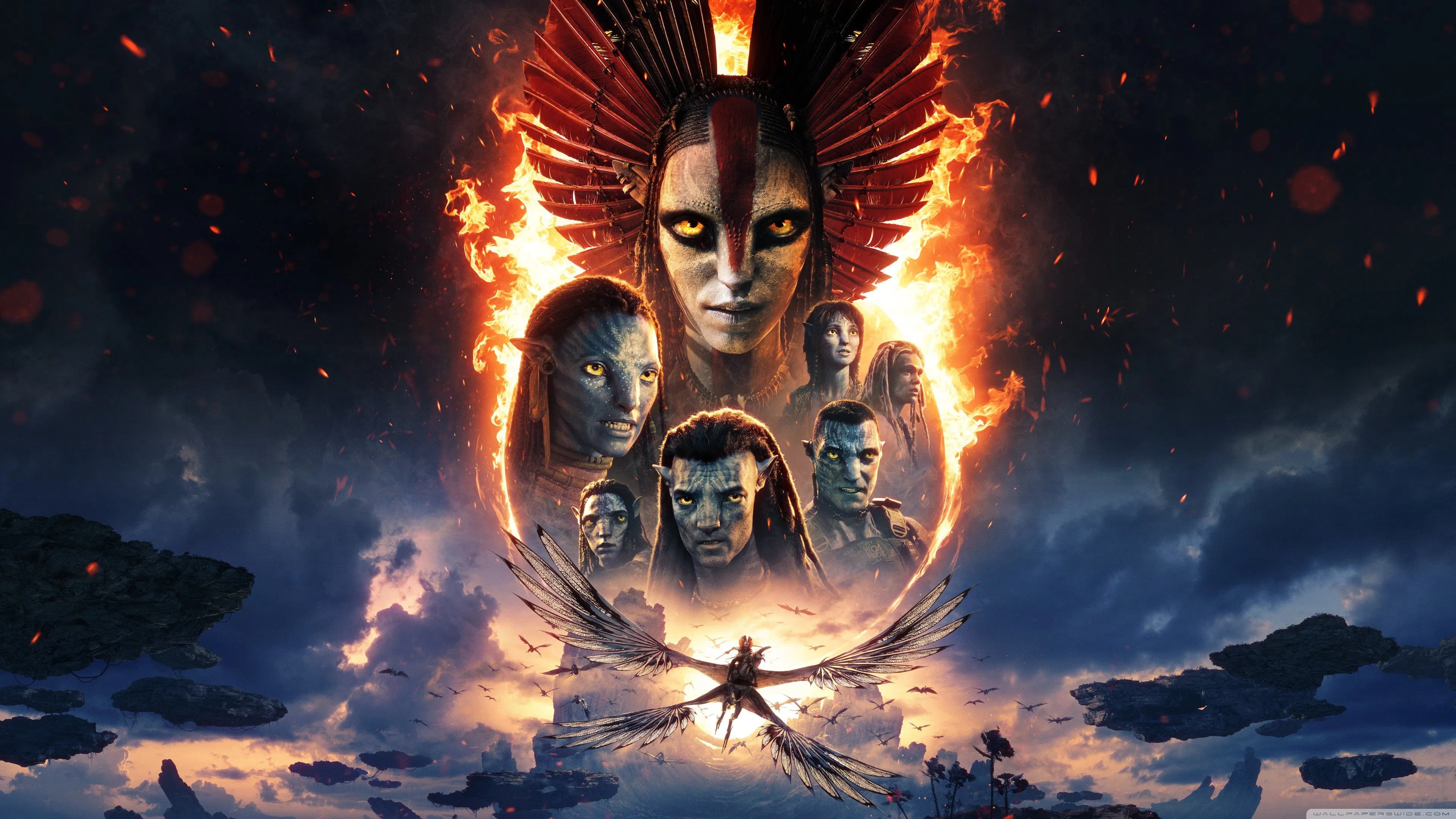 Avatar Fire and Ash 2025 Movie 4K UHD Wallpaper for UltraHD Desktop and TV, Widescreen and UltraWide Display, Dual Monitor, Smartphone and Tablet Devices