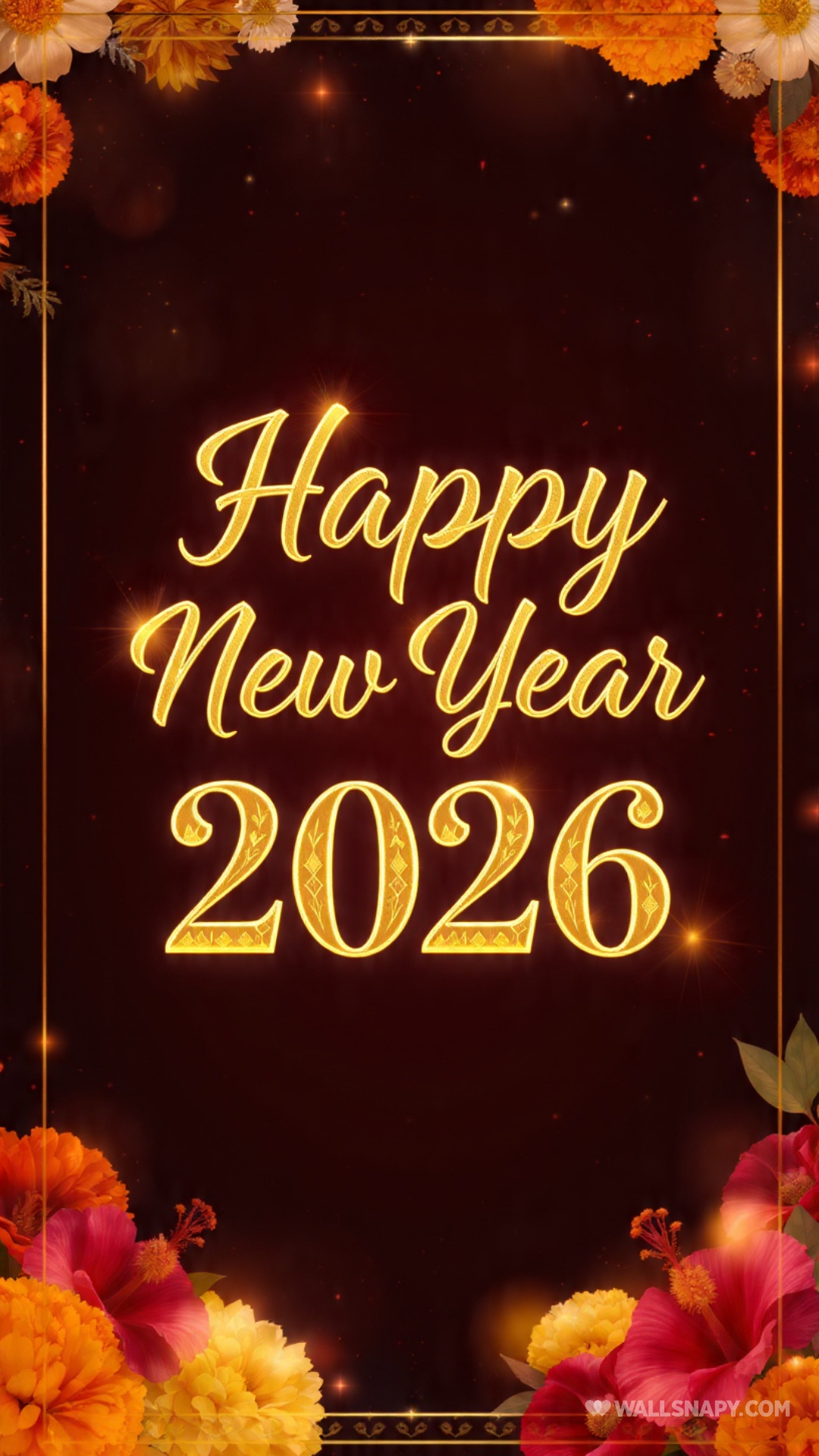 2026 new year festival wishes mobile 4k wallpaper