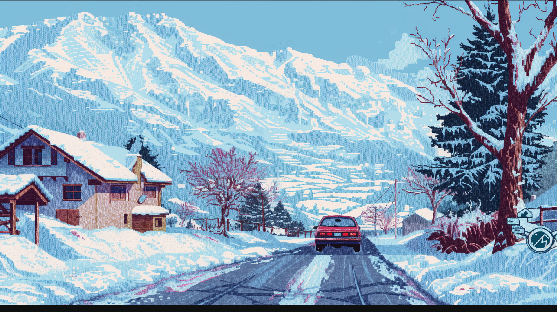 Winter Wonderland Journey Snowy Road HD Wallpaper