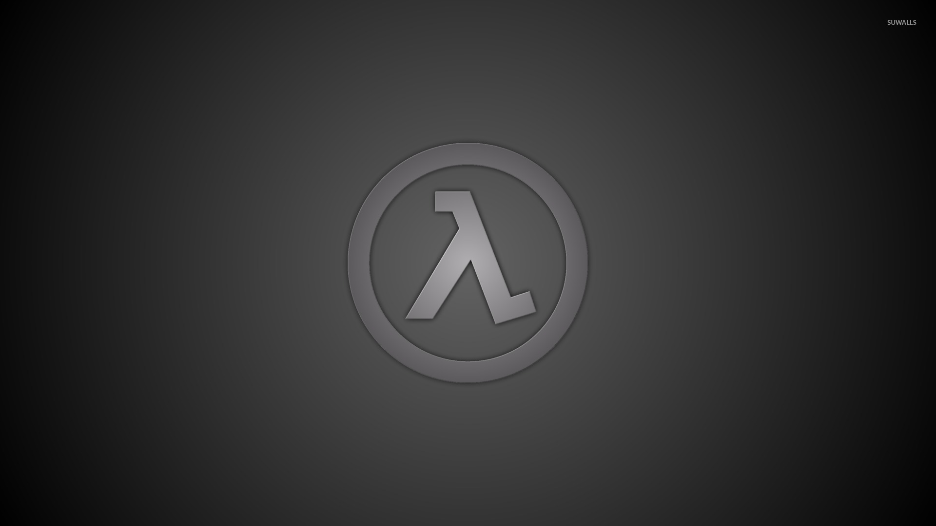 Gray Half Life Logo Wallpaper Wallpaper