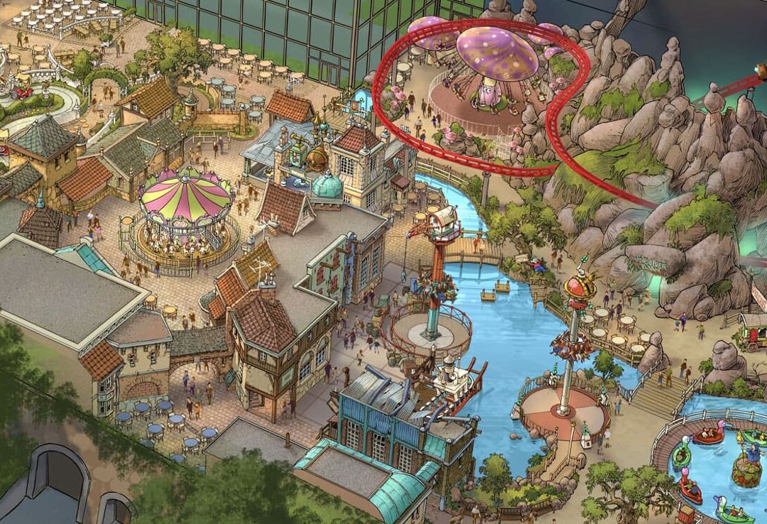 Europe's huge new indoor theme park is opening this year with river rides, rollercoasters and epic castle