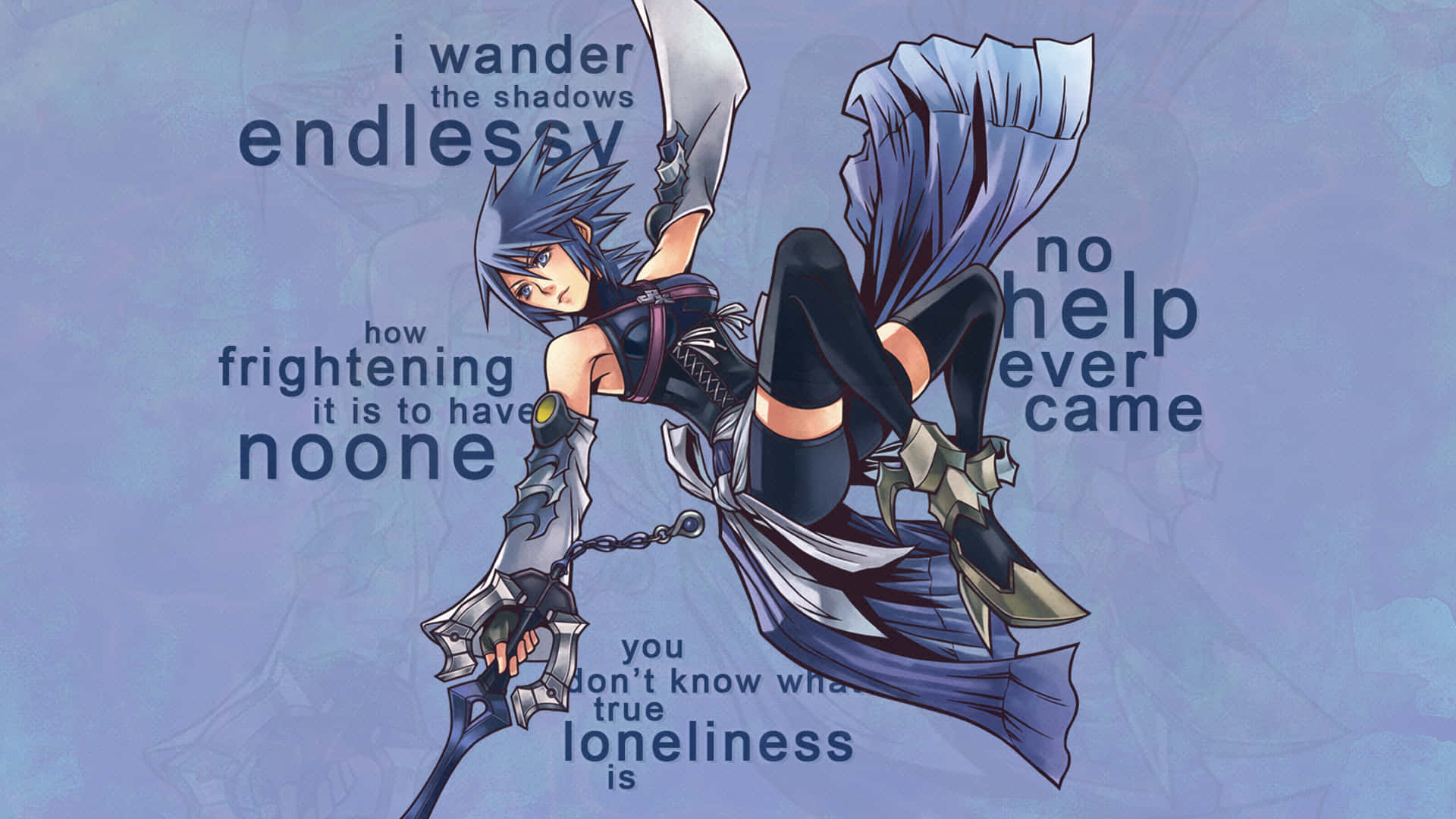 Kingdom Hearts Aqua Wallpaper