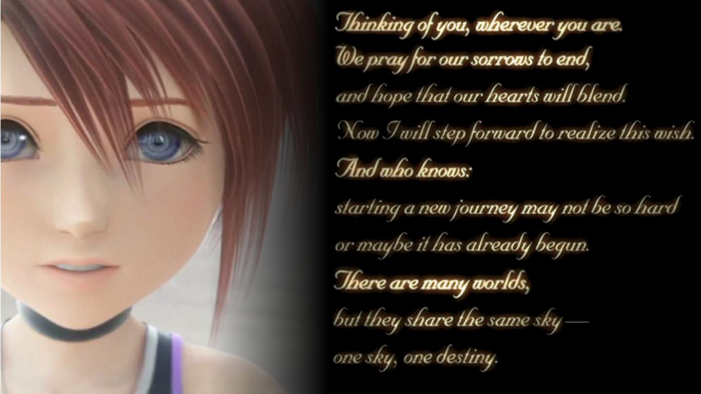 Kairi KH1 Text Wallpaper · for Kingdom Hearts