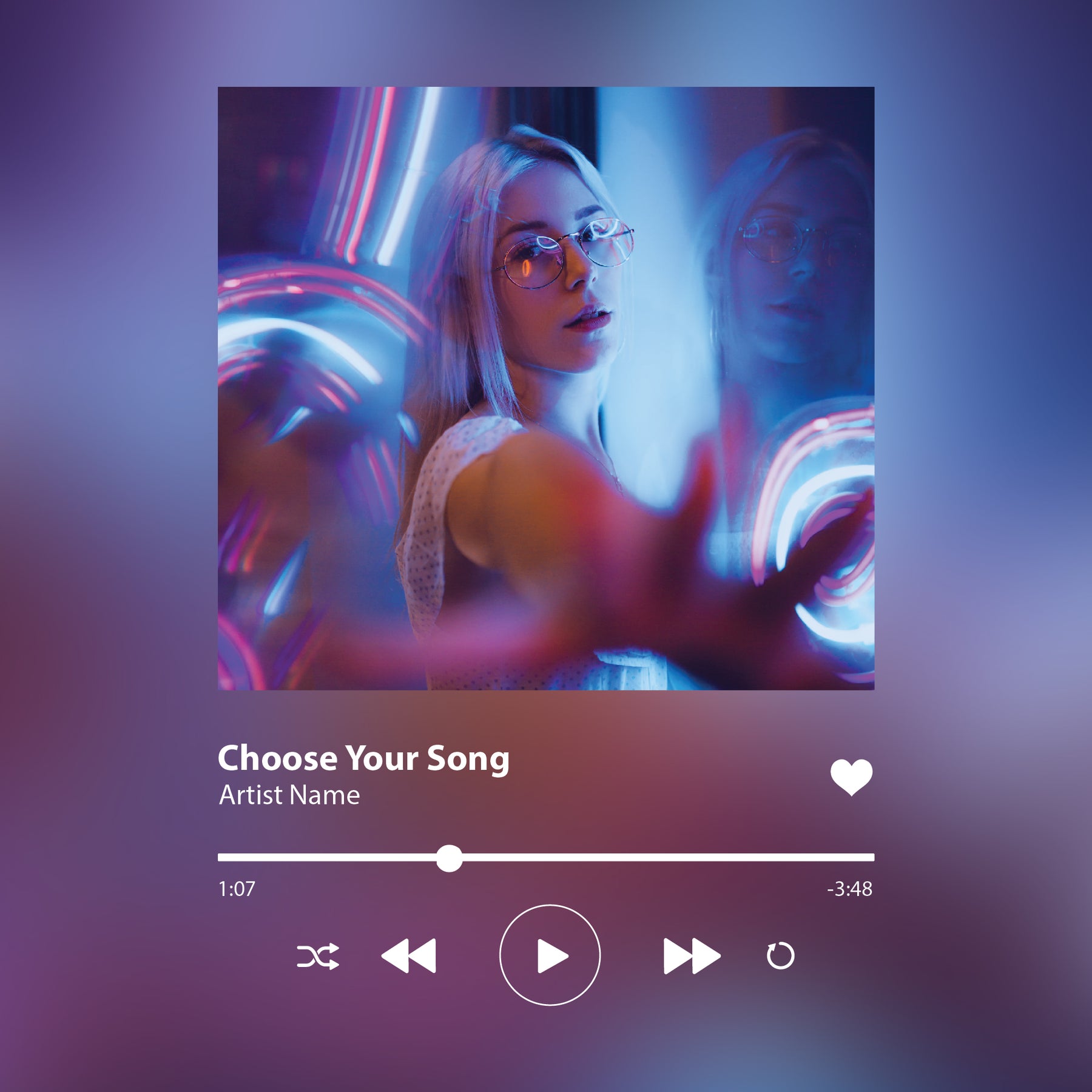 Spotify Personalized Album Cover Music Player Print Wall Art